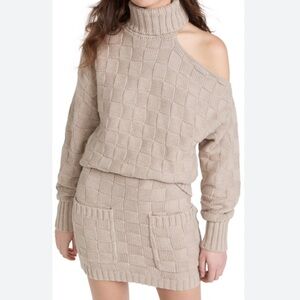 STAUD Knit Sweater and skirt set